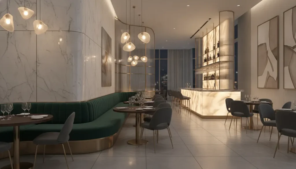 luxury restaurant interior design